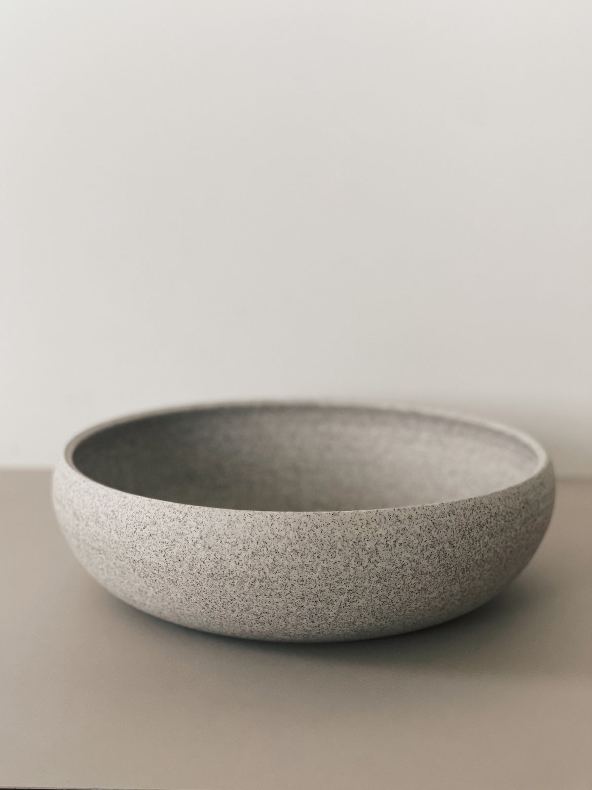 Ker porcelain bowl handmade handthrown with volcanic ash