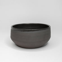 Load image into Gallery viewer, Handmade stoneware bowl glazed matte black ker