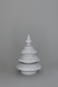 Ker Postulínsjólatré Postulíns jólatré  aska Handmade porcelain and volcanic ash  christmas tree