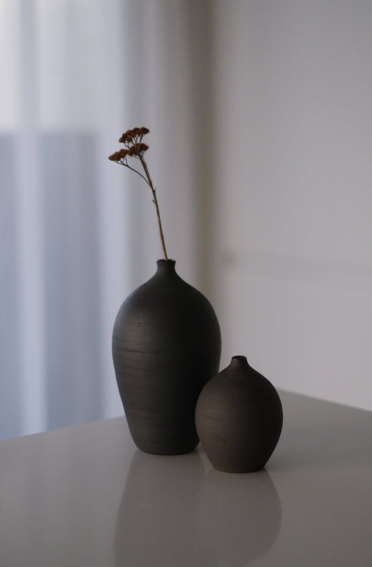 Stoneware Drop Vase
