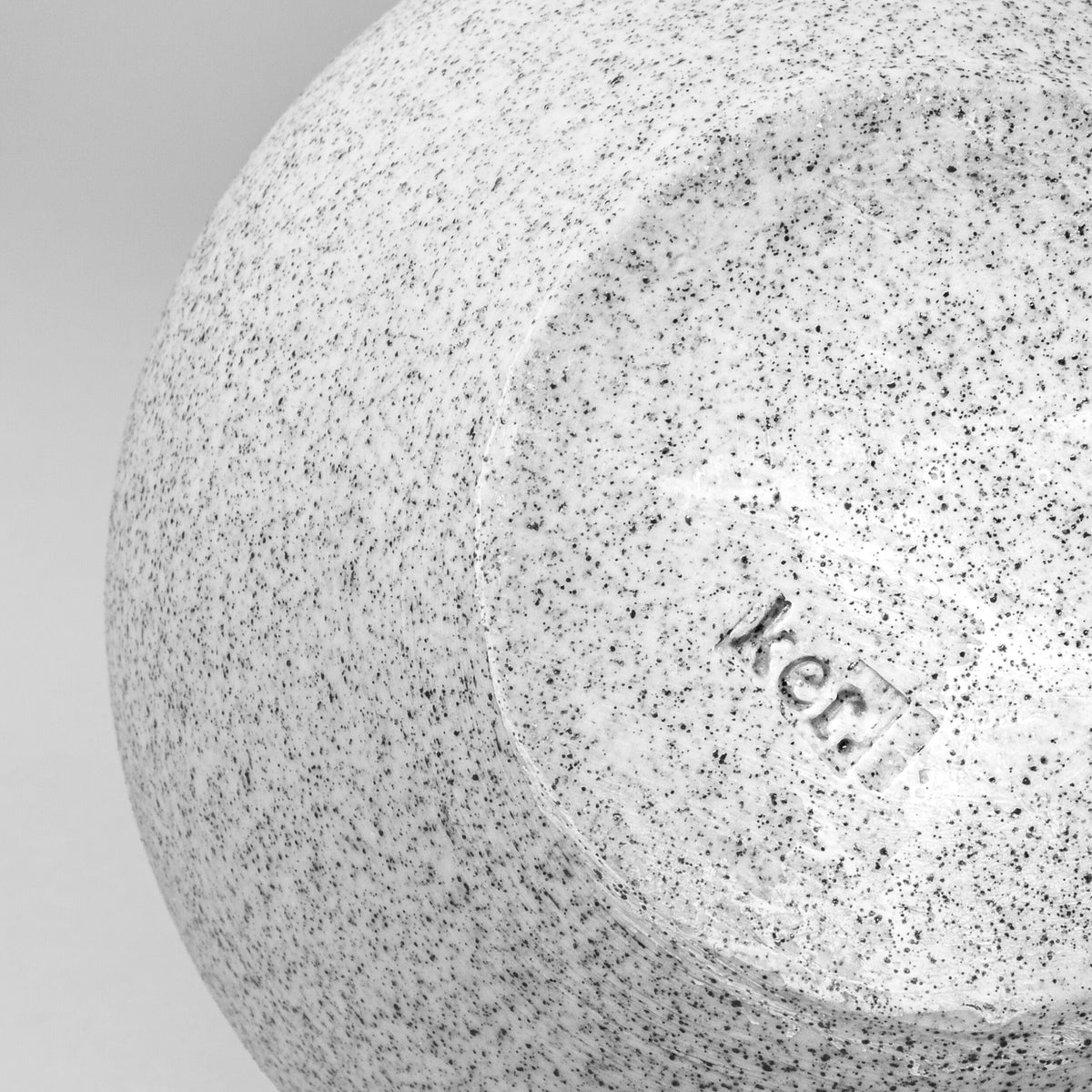 Ker handthrown porcelain cup volcanic ash