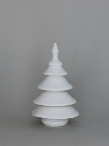 Ker Postulínsjólatré Postulíns jólatré Handmade porcelain christmas tree white