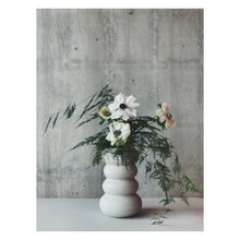 Load image into Gallery viewer, Tall handthrown porcelain vase made with volcanic ash ker
